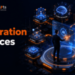 A visual diagram explaining what is AI integration services and how it connects AI with enterprise software.