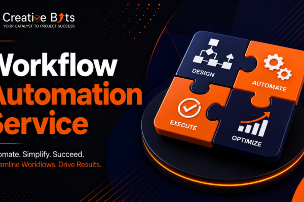 AI-powered workflow automation services connecting business applications to automate workflows, approvals, notifications, and data synchronization.