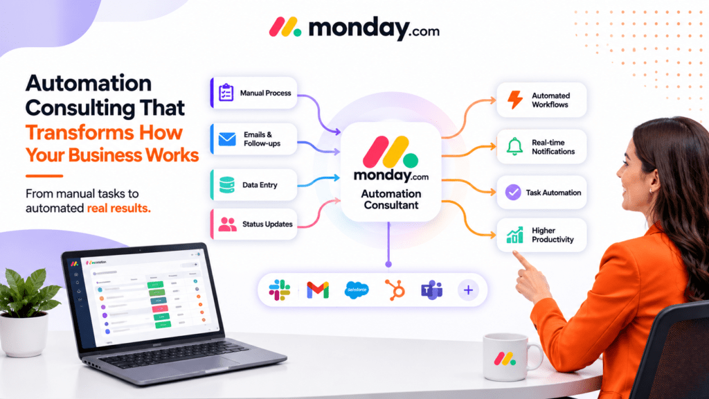 monday.com automation consultant services for automated business workflows