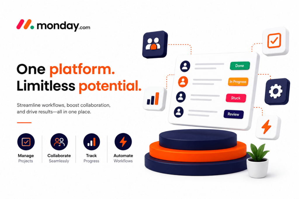 monday.com construction templates and HR templates for business workflow management
