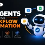 AI agents automating complex business workflows and repetitive tasks