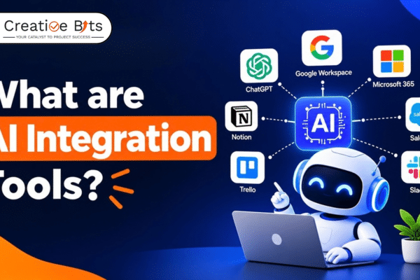 AI integration tools connecting artificial intelligence with CRM, project management software, email, and databases