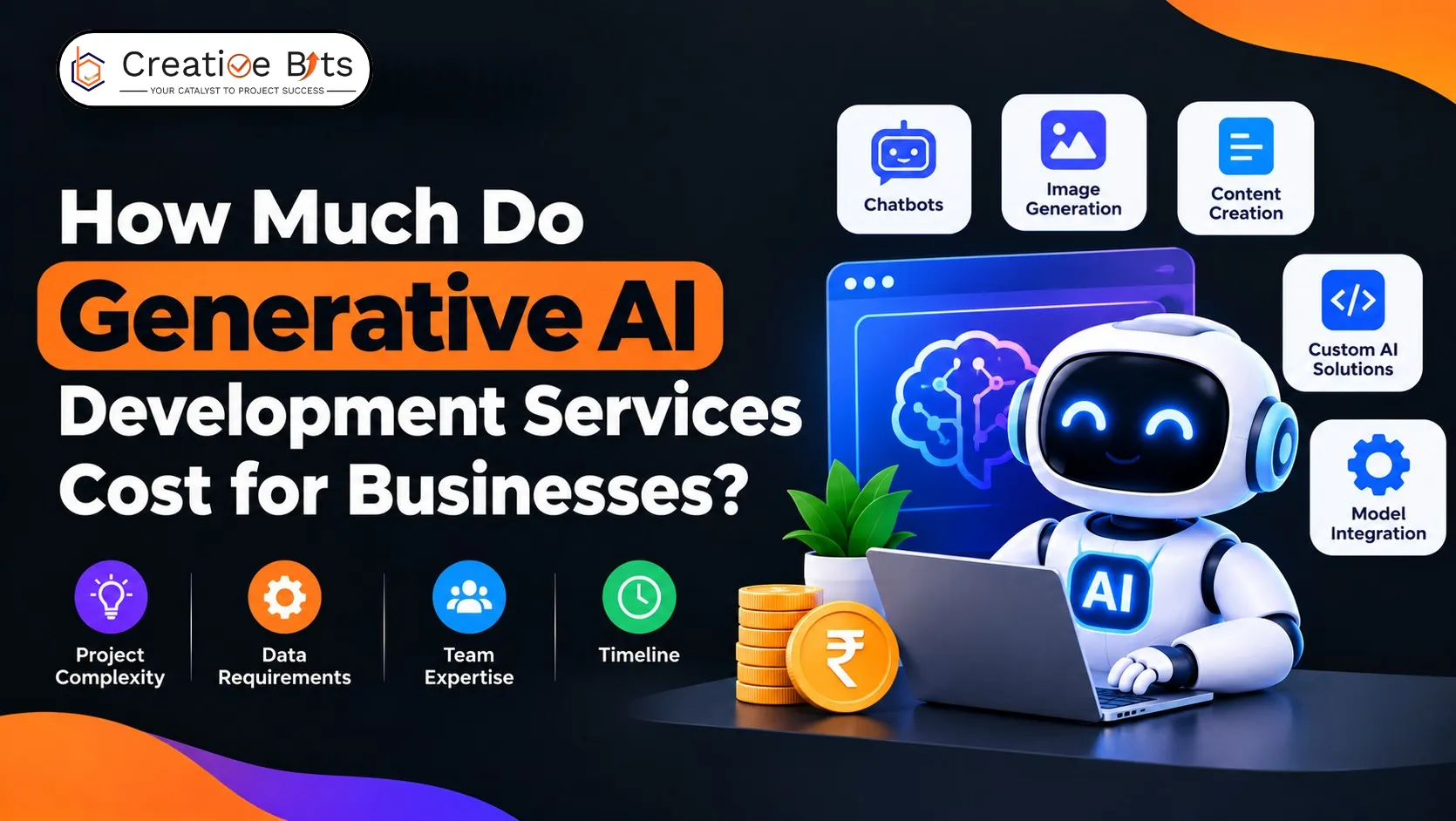 Generative AI development services cost factors for business applications