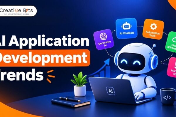 Infographic detailing how businesses can turn AI trends into results, featuring a 4-step process: Choose the Right AI Trend, Build a Narrow AI Solution, Measure Results, and Scale What Works.