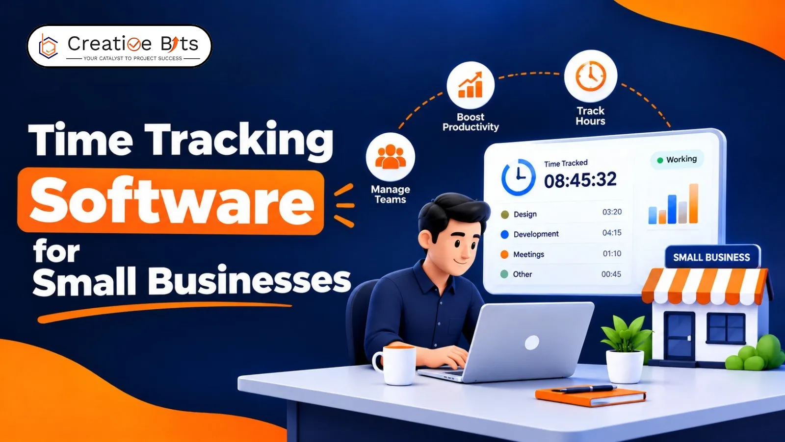 Time tracking software for small businesses to manage work hours and projects
